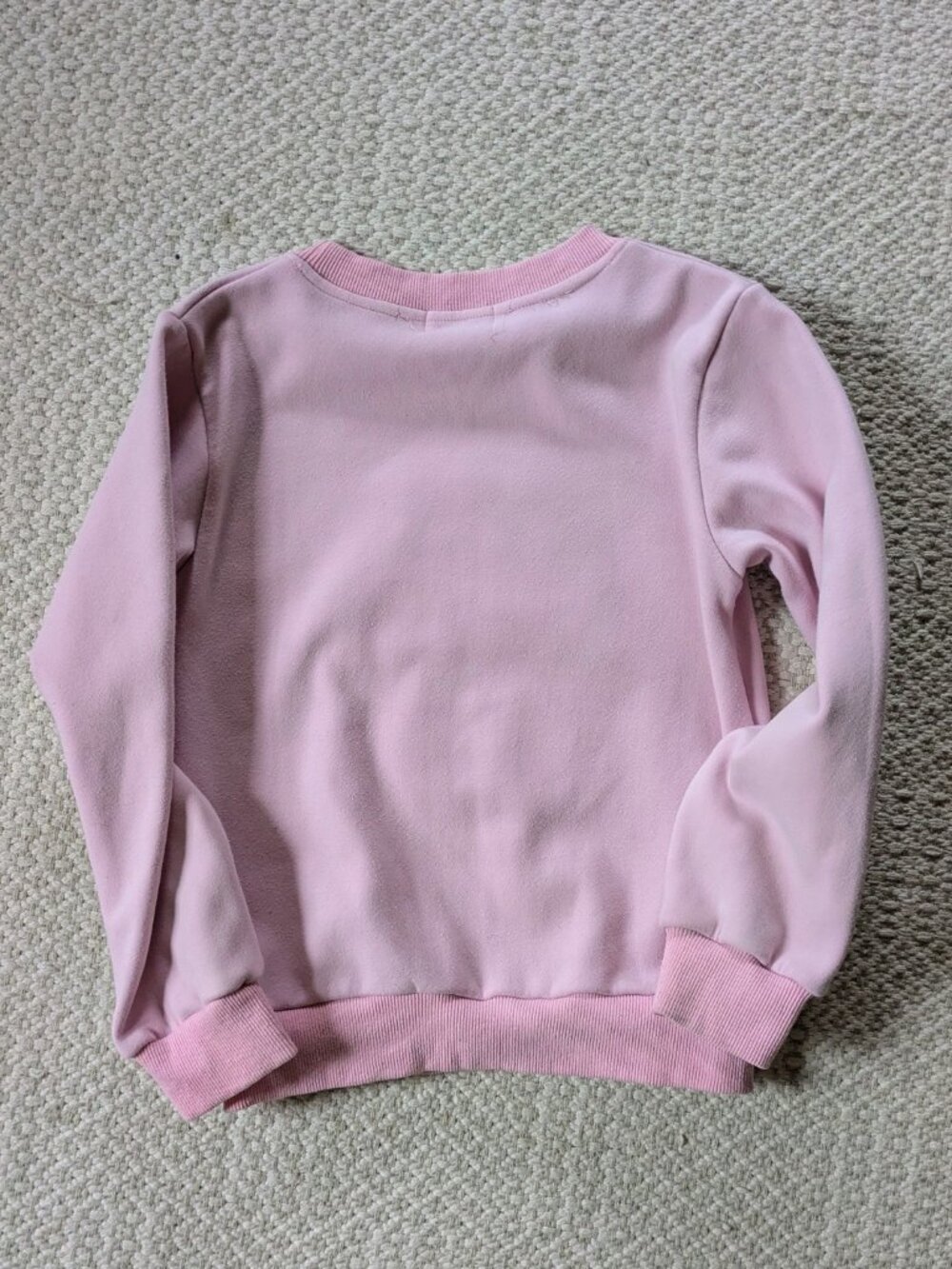 Lola And The Boys 8 Velour 3D Popcorn Sweatshirt Pink Sparkle Pearls Bedazzled - Picture 5 of 6